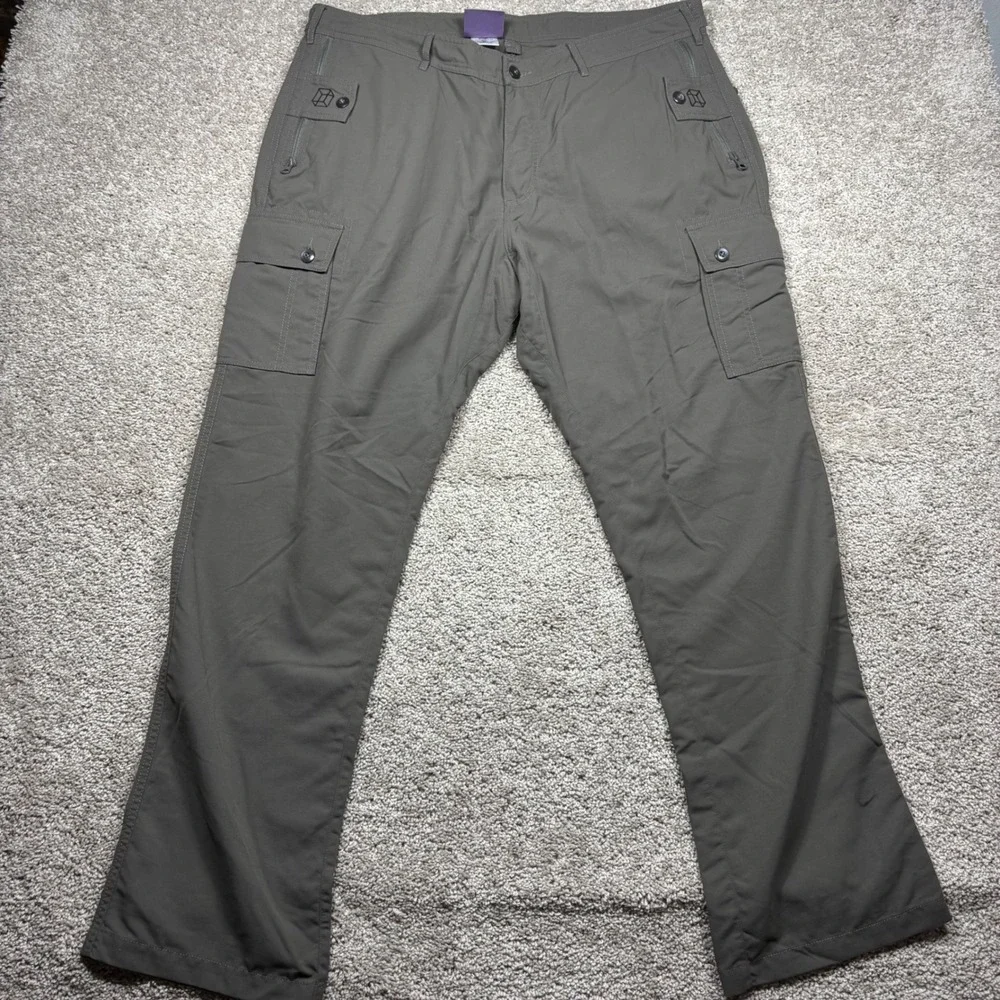 Clothing Arts P^cubed Pick-Pocket Proof Travel Cargo Pants Mens 38x32 Olive Gray